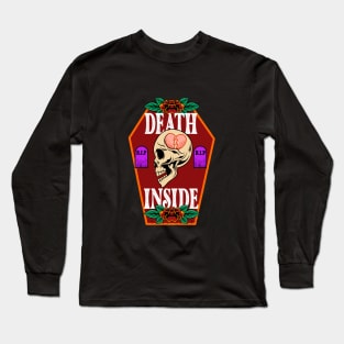 Vintage Skull - Death Inside Long Sleeve T-Shirt